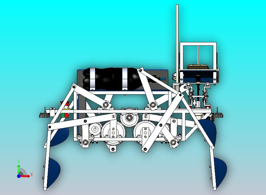 基于Klann机构的四脚机器人