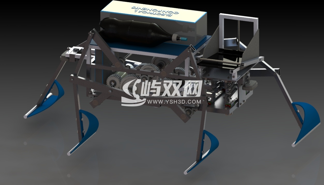 基于Klann机构的四脚机器人