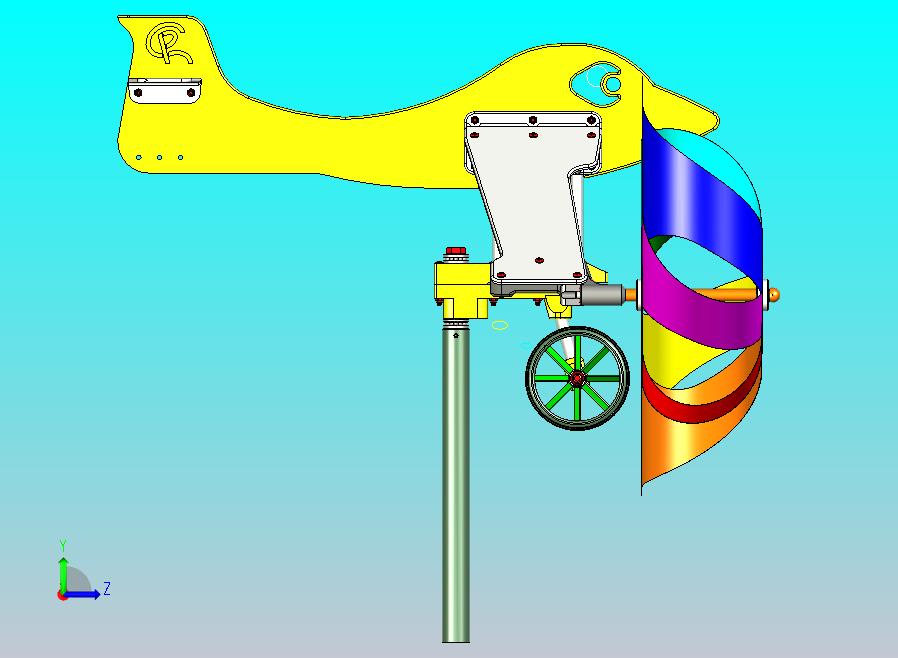 飞机标志带有双旋转风车