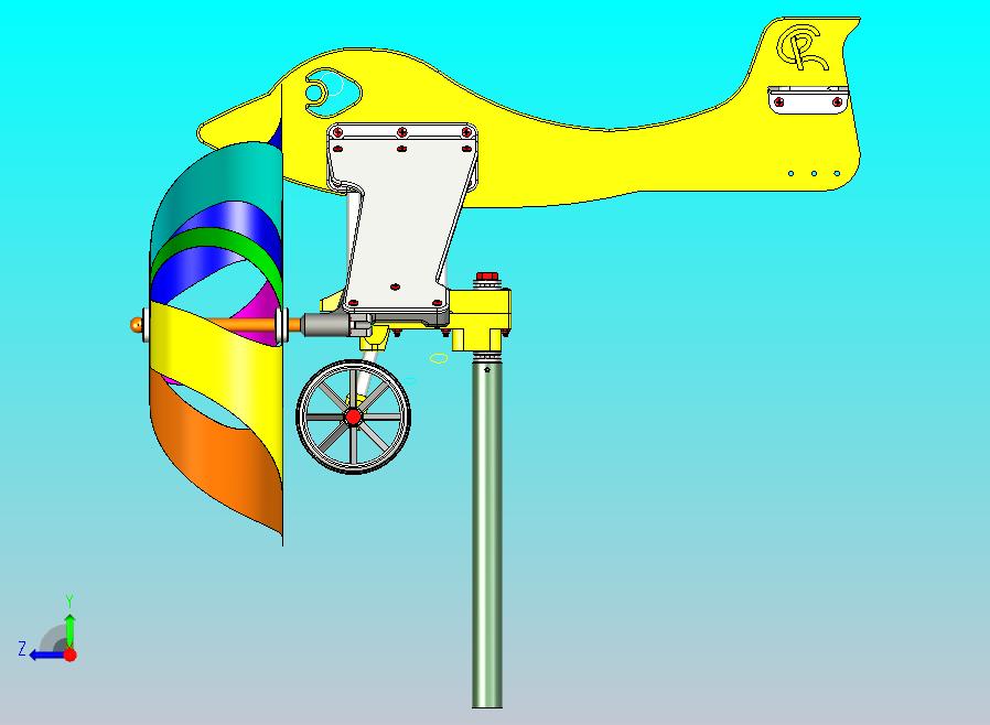 飞机标志带有双旋转风车