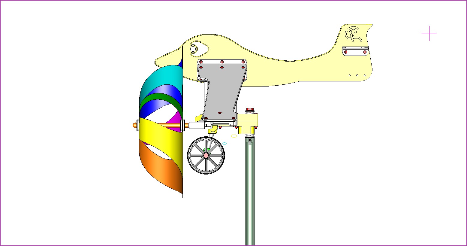 飞机标志带有双旋转风车
