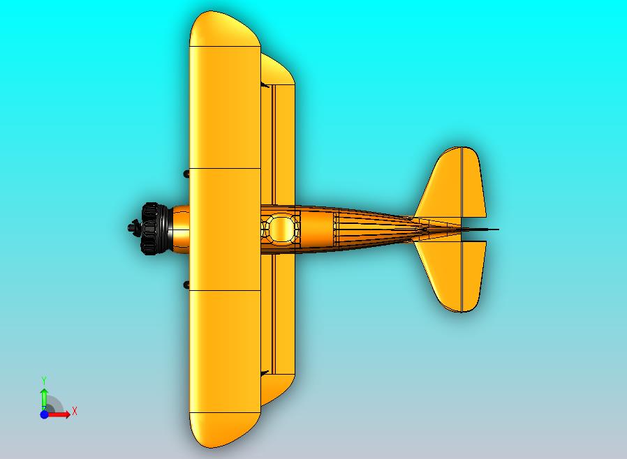 波音  PT-17 3D 打印版遥控飞机