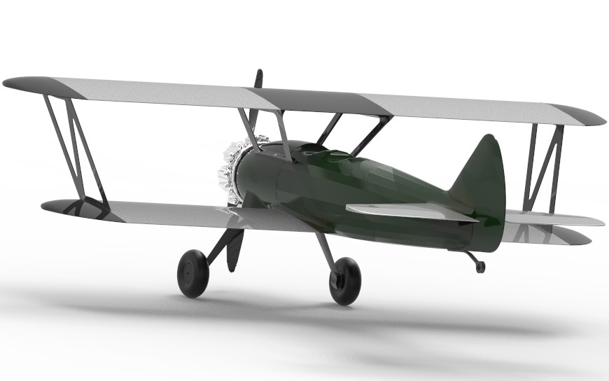 波音  PT-17 3D 打印版遥控飞机