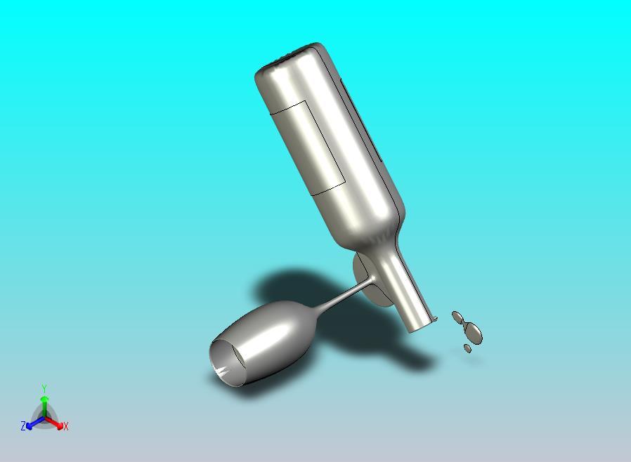 餐具红酒瓶高脚杯