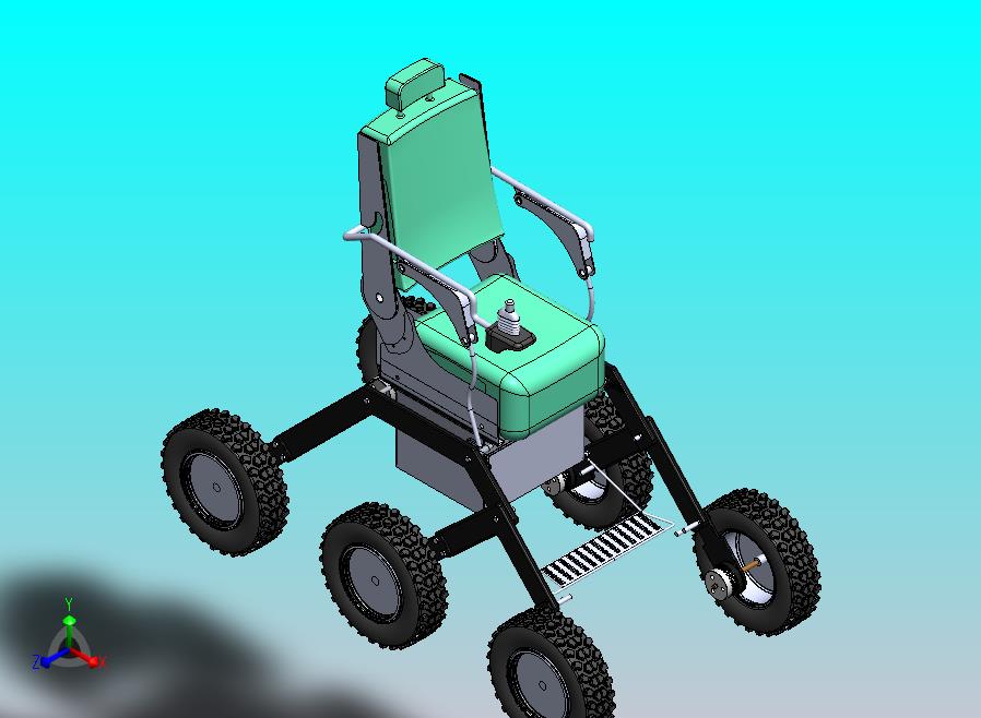 摇杆转向架轮椅