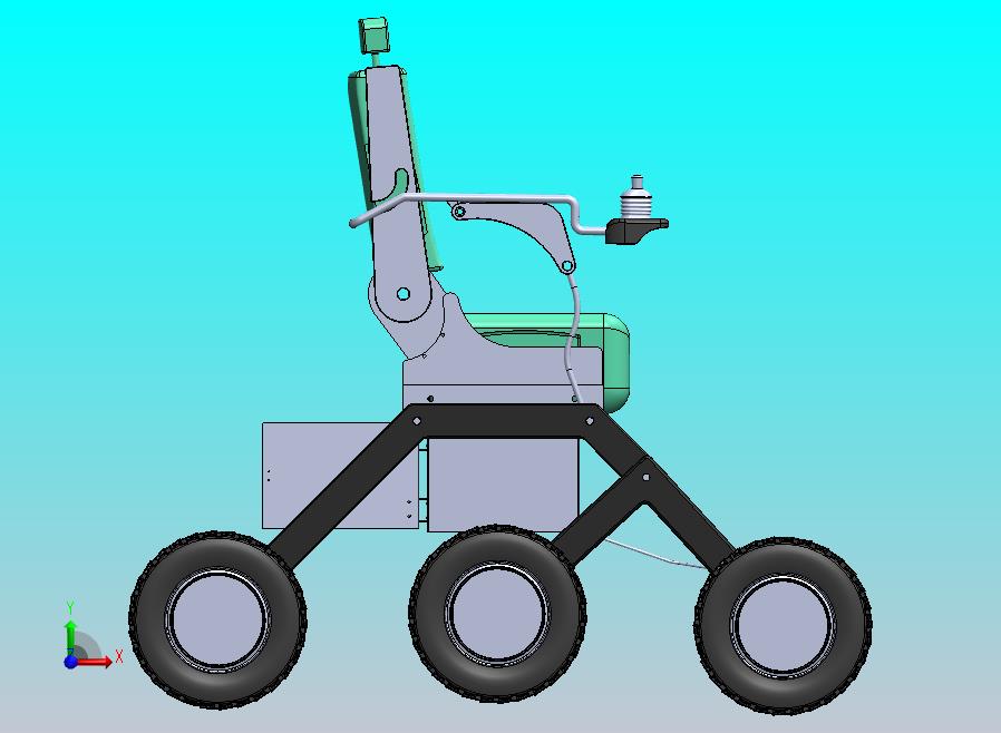 摇杆转向架轮椅