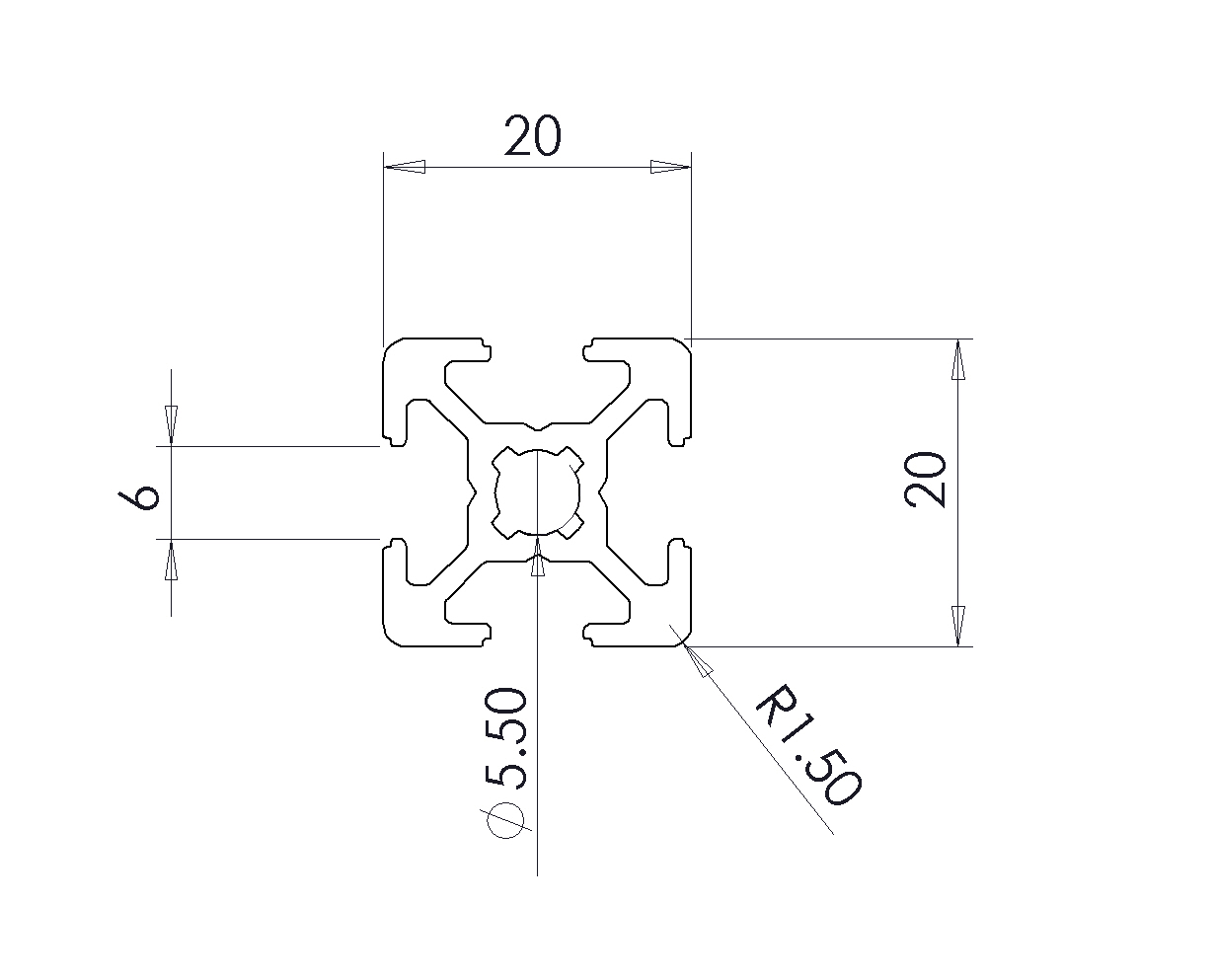 20X20 BR铝型材