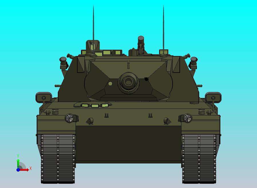 豹2的原型。120毫米莱茵金属炮