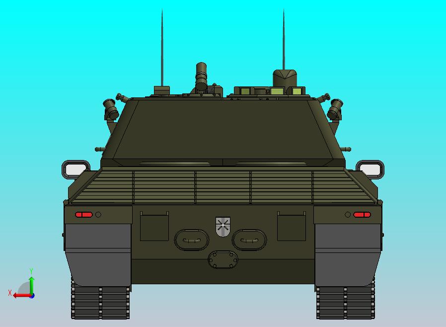 豹2的原型。120毫米莱茵金属炮
