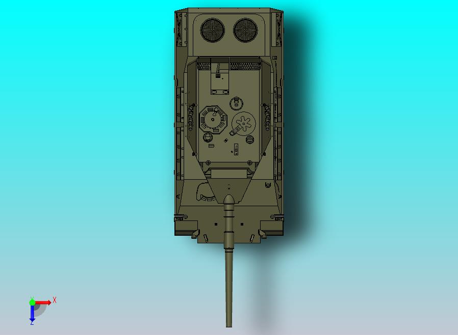 豹2的原型。120毫米莱茵金属炮