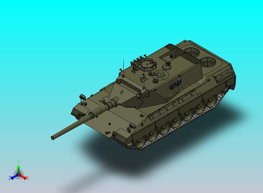 豹2的原型。120毫米莱茵金属炮