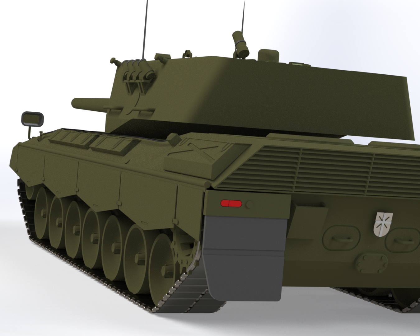 豹2的原型。120毫米莱茵金属炮