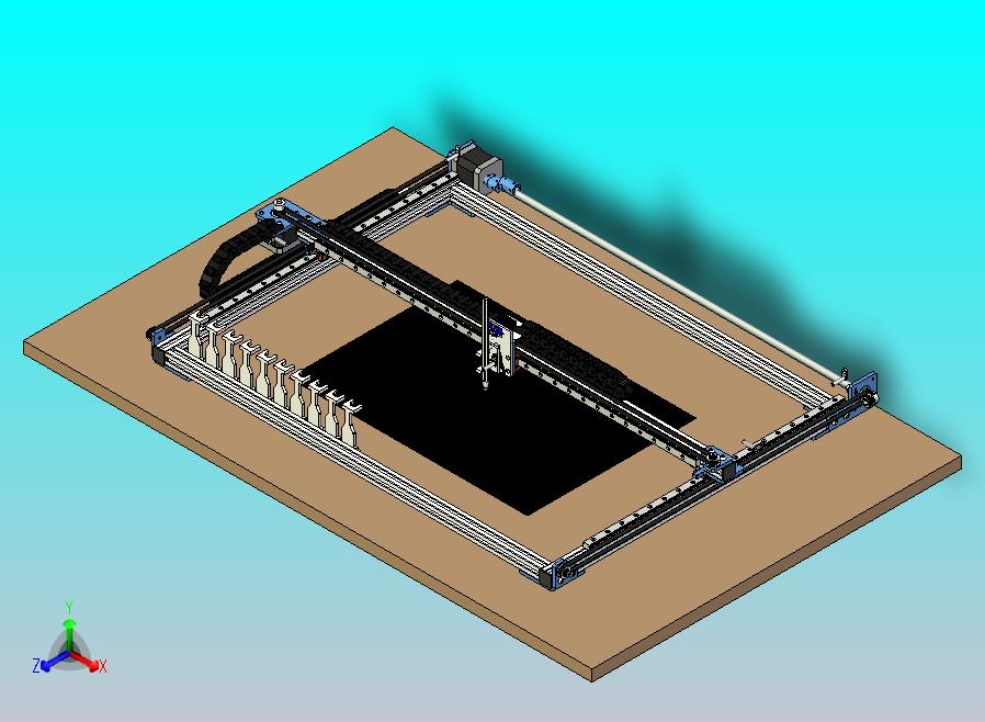 带自动换刀装置的数控绘图仪激光雕刻机