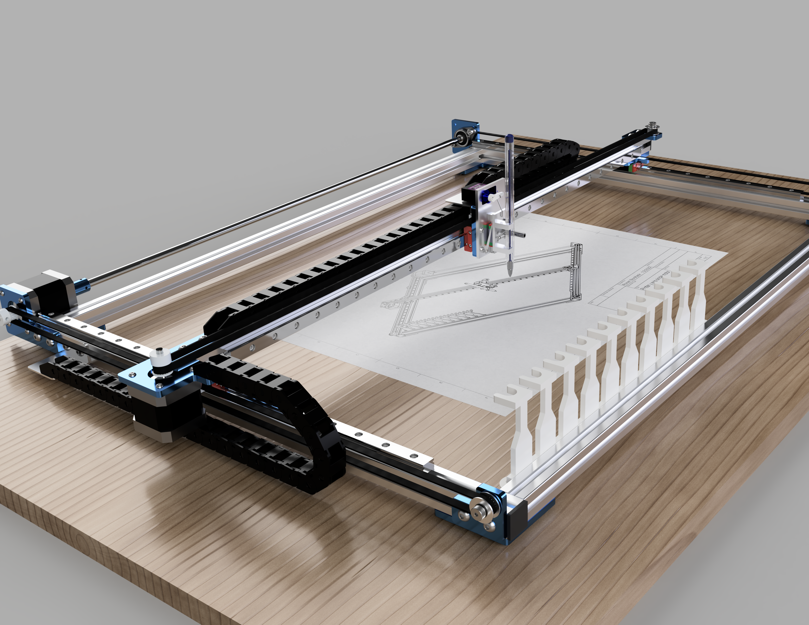 带自动换刀装置的数控绘图仪激光雕刻机