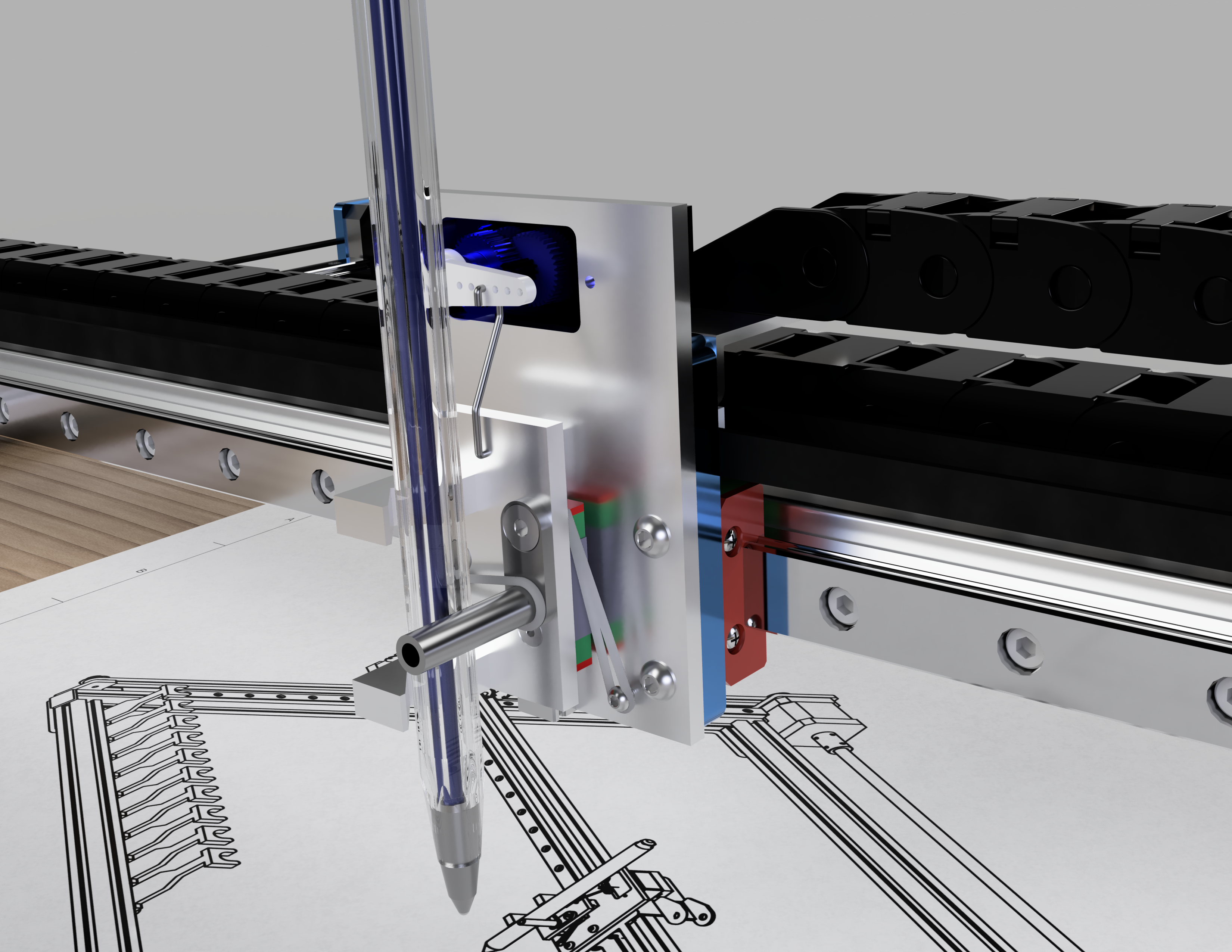 带自动换刀装置的数控绘图仪激光雕刻机