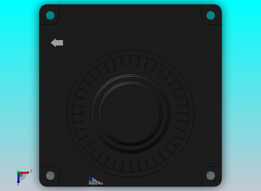 涡轮风扇发动机50x50x10毫米，12v，150毫安，由台达风扇制造