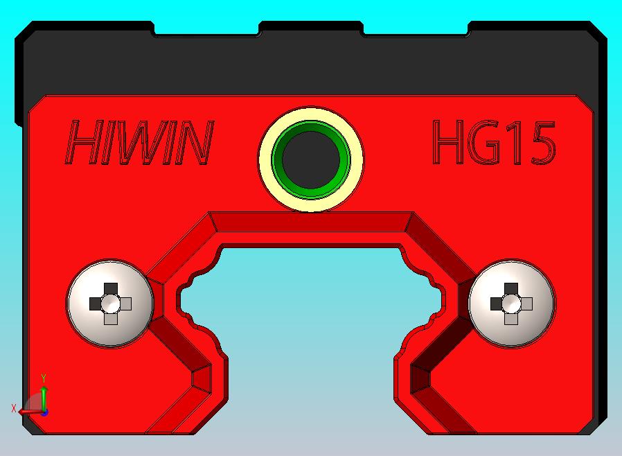 用于线性导轨的HIWIN HGR15R轨道和HGH15CAZAC滑块