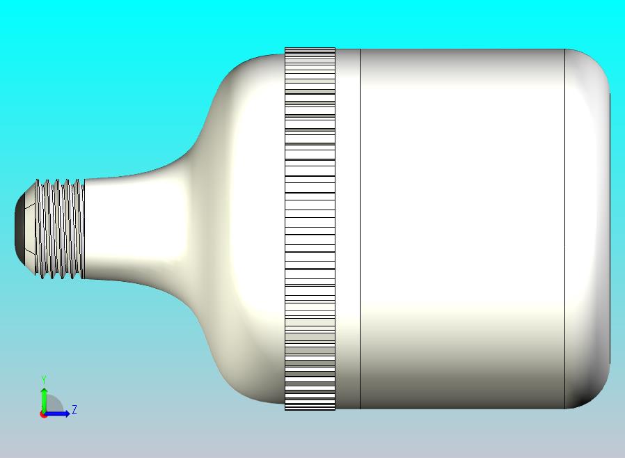 LED灯泡型号 - 高功率灯（Fusion 360设计）