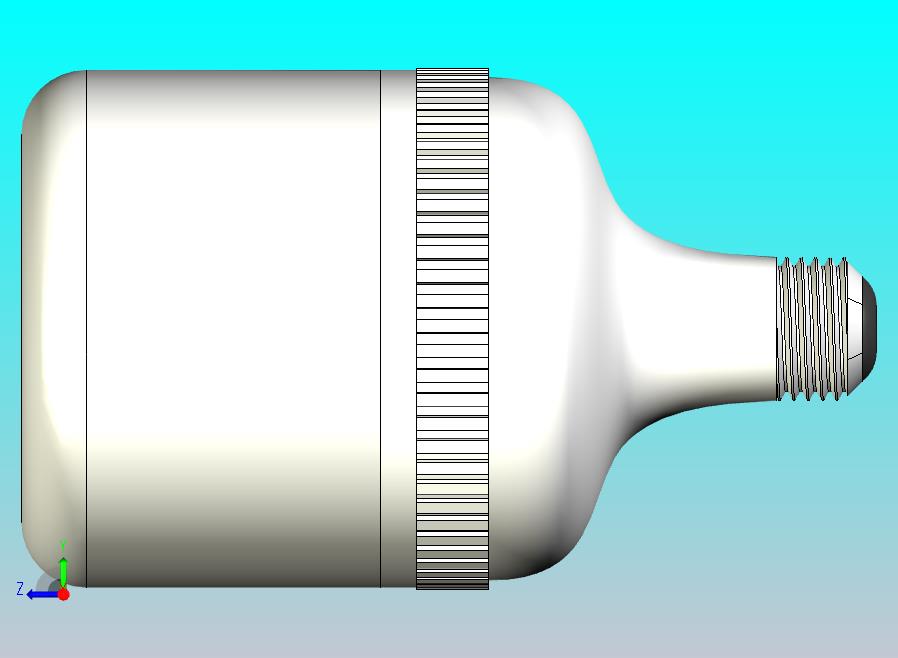 LED灯泡型号 - 高功率灯（Fusion 360设计）