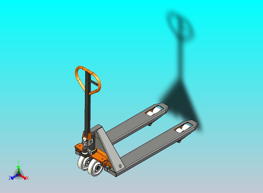 手叉车3D图纸