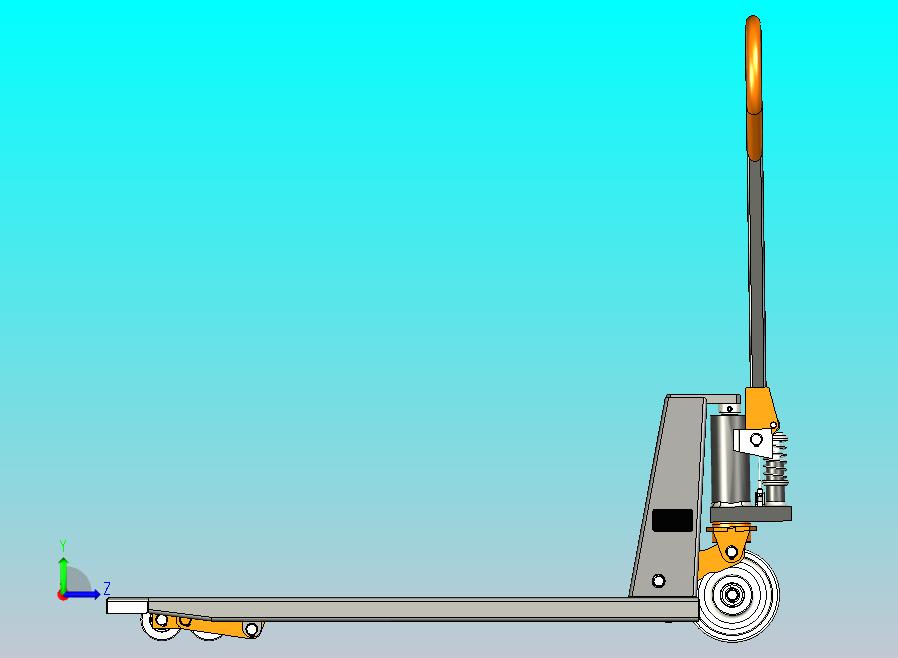 手叉车3D图纸