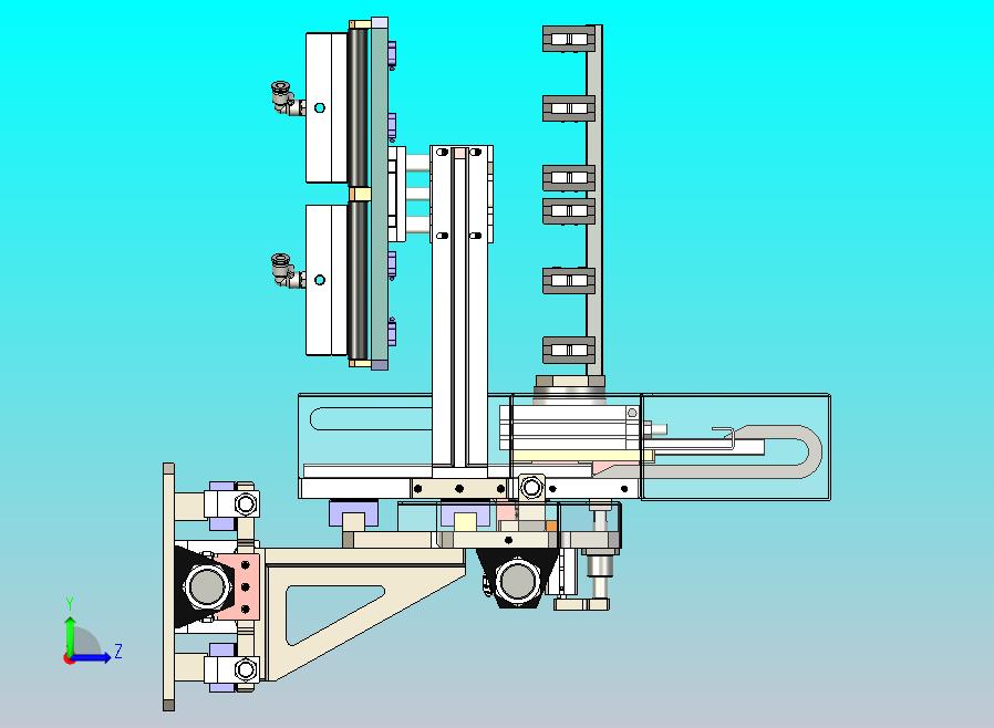 手机屏撕膜贴膜滚压一体机3D图纸