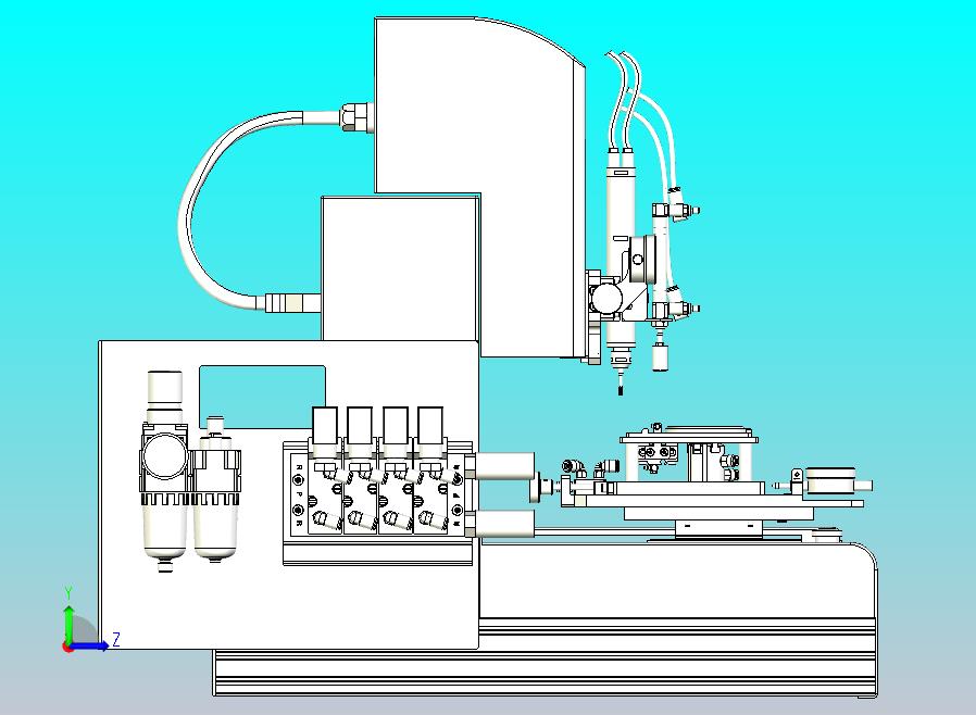 数控微型折边机3D图纸