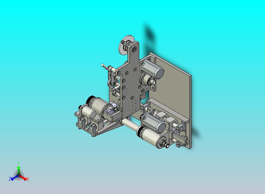 数控贴膜机3D图纸