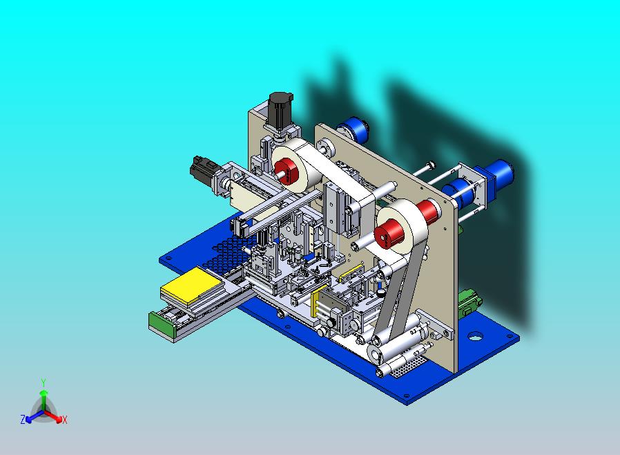手机偏光片全自动贴合机3D图纸