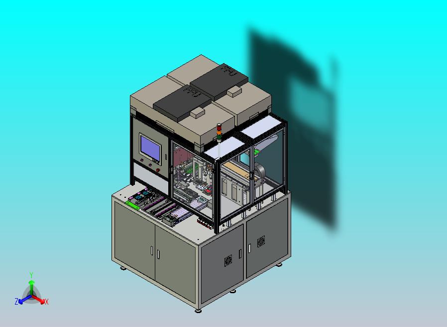 手机与平板电脑屏幕全自动组装机3D图纸