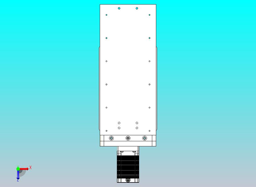 CNC刳刨机Z轴组件的Fusion 360参数模型，具有15毫米Hiwin导轨、16毫米滚珠丝杠和Nema23步进电机
