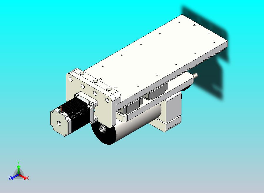 CNC刳刨机Z轴组件的Fusion 360参数模型，具有15毫米Hiwin导轨、16毫米滚珠丝杠和Nema23步进电机