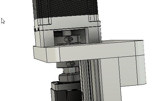 CNC刳刨机Z轴组件的Fusion 360参数模型，具有15毫米Hiwin导轨、16毫米滚珠丝杠和Nema23步进电机