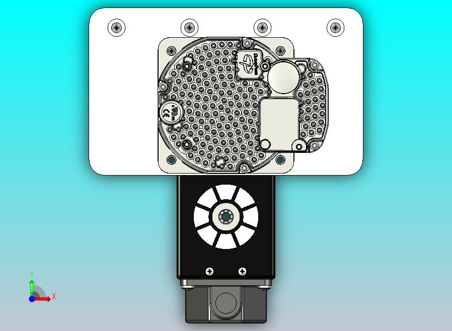 CNC刳刨机Z轴组件的Fusion 360参数模型，具有20毫米Hiwin导轨、20毫米滚珠丝杠和Nema34 Clearpath伺服电机