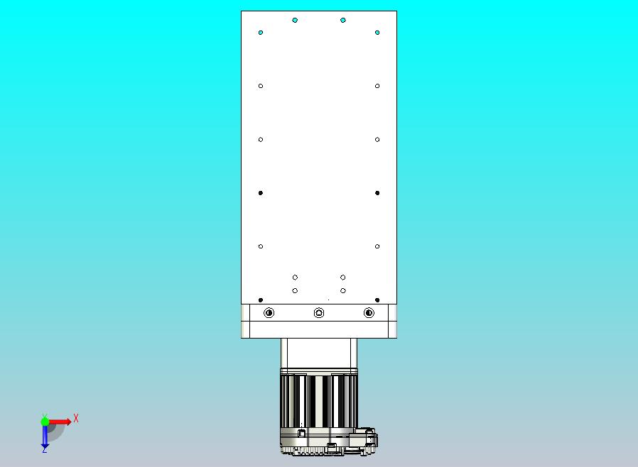 CNC刳刨机Z轴组件的Fusion 360参数模型，具有20毫米Hiwin导轨、20毫米滚珠丝杠和Nema34 Clearpath伺服电机