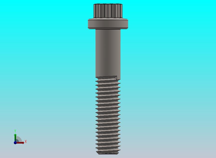 M8 × 40 12点法兰螺钉