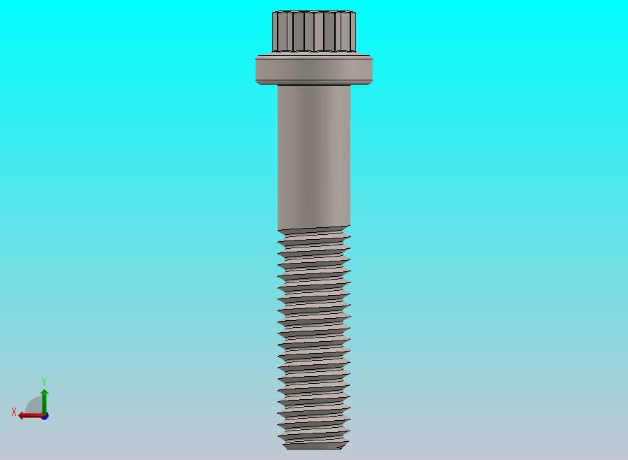 M8 × 40 12点法兰螺钉