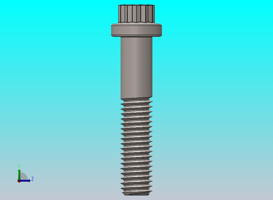 M8 × 40 12点法兰螺钉