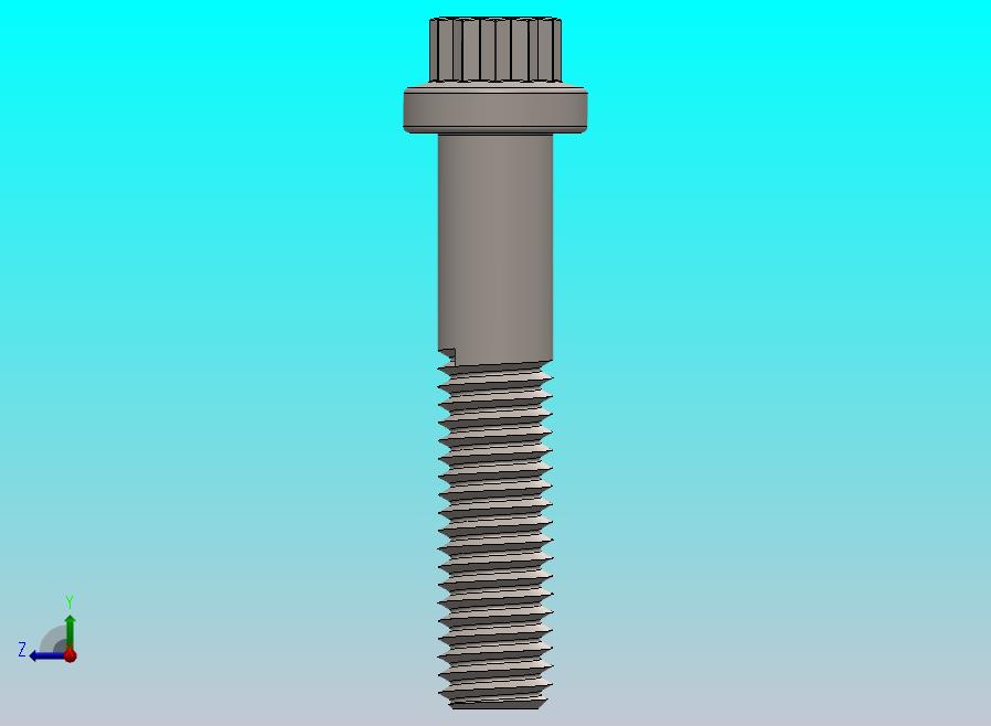 M8 × 40 12点法兰螺钉