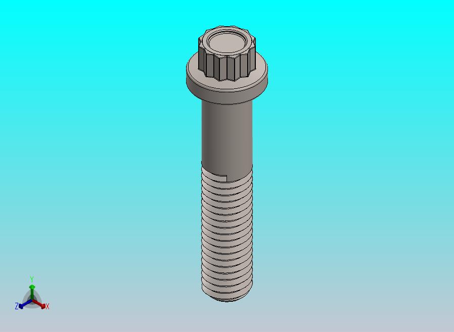 M8 × 40 12点法兰螺钉