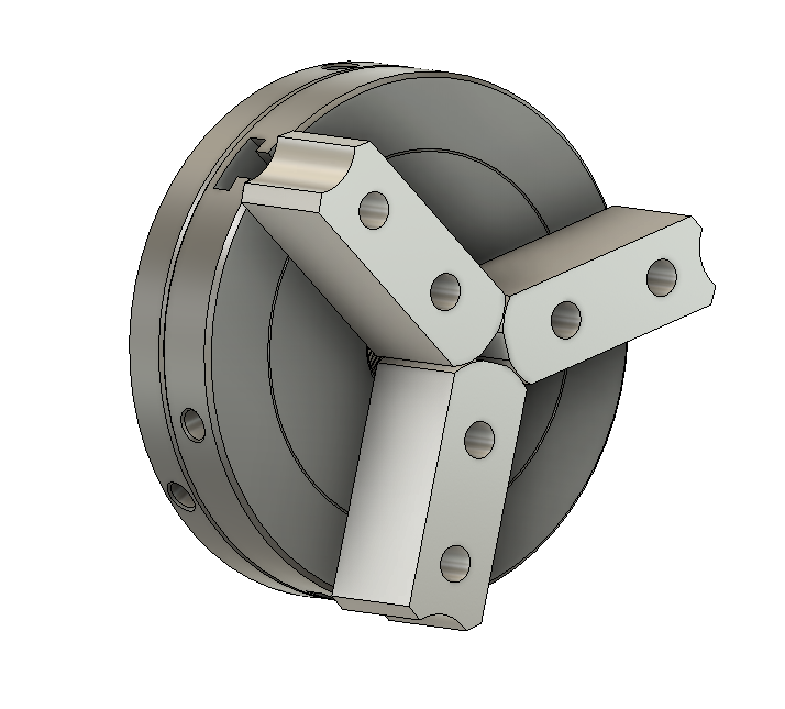 Taig微型车床II三爪卷轴卡盘