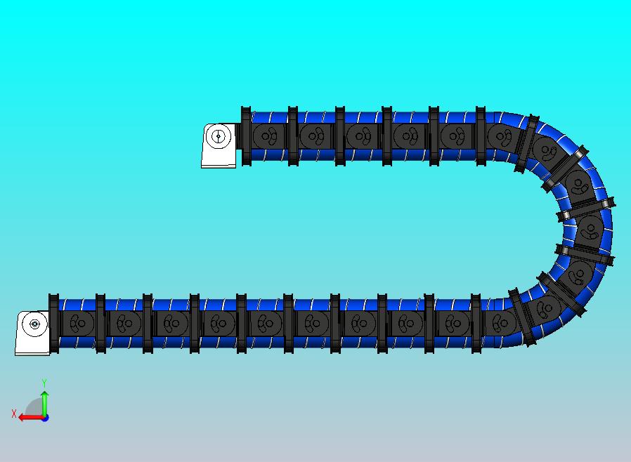 具有柔性管的能量链