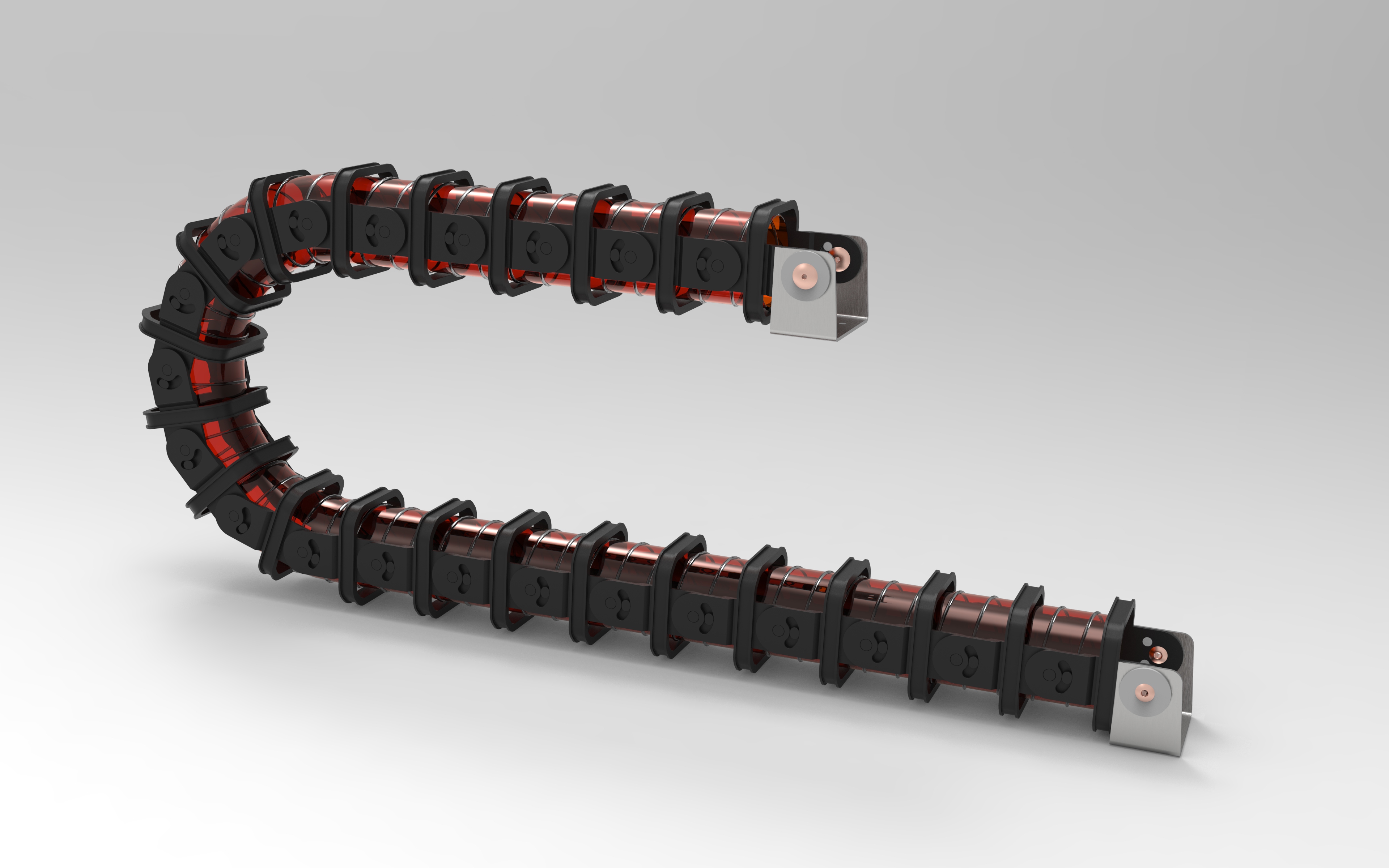 具有柔性管的能量链