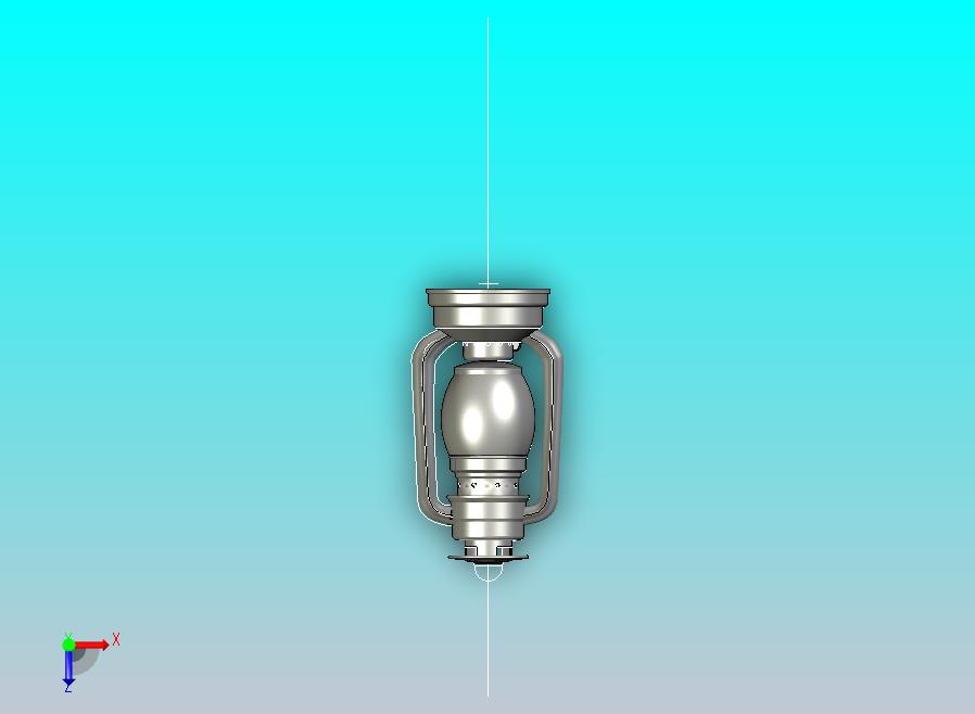 灯马蹄灯煤油灯模型