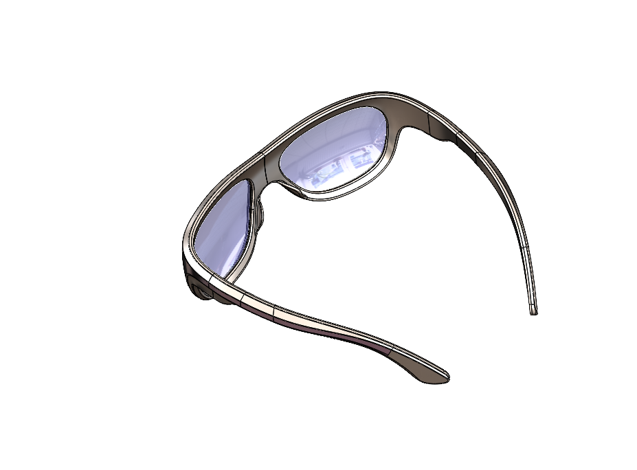 运动太阳镜的3D