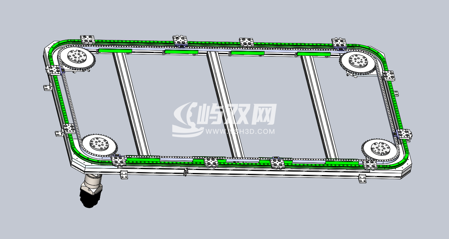 T23-400矩形链条环形导轨（型材）