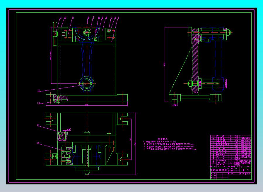 机械手-R175型柴油机机体加工自动线上多功能气压机械手设计 CAD+说明书