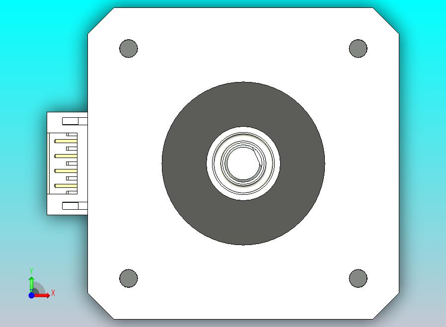 步进NEMA的3D模型17-MS17HD2