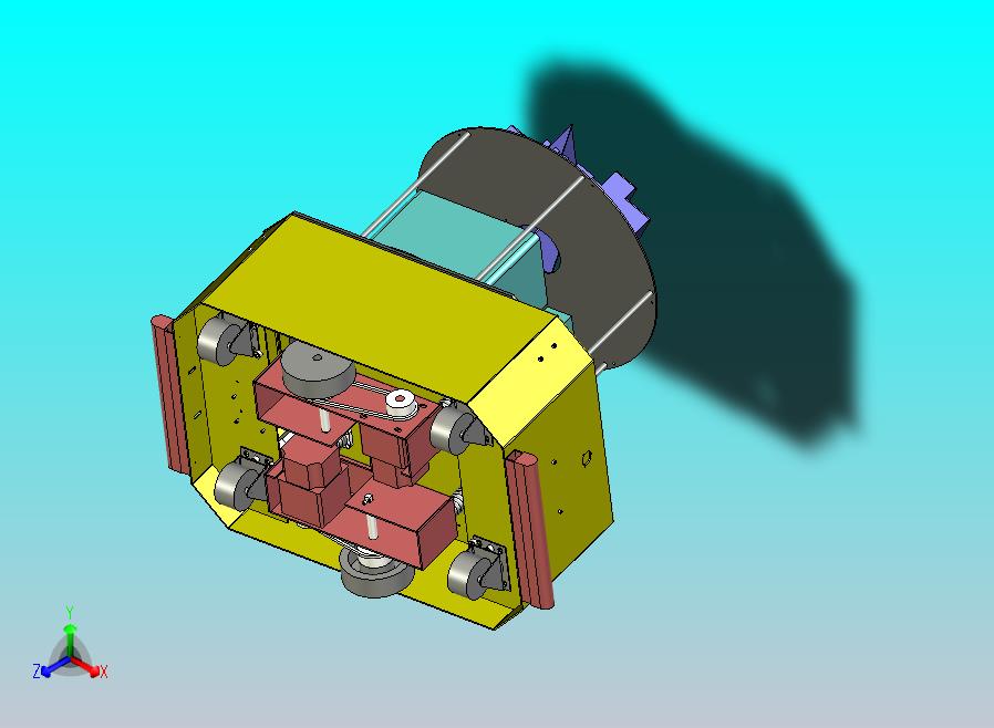 AGV万向小车3D图