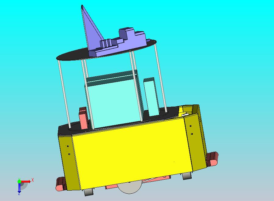 AGV万向小车3D图